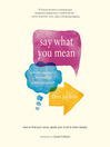 Cover image for Say What You Mean
